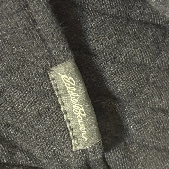 Eddie Bauer Black Quilted Sweatshirt - Picture 4 of 11